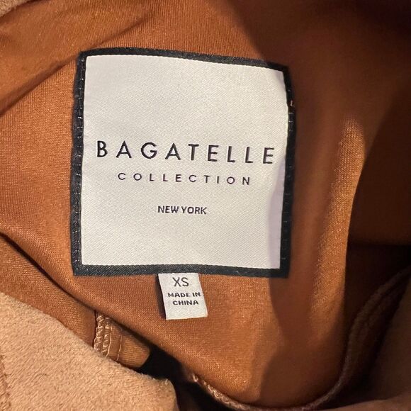 Bagatelle faux suede jacket shacket  XS camel brown - Picture 6 of 9